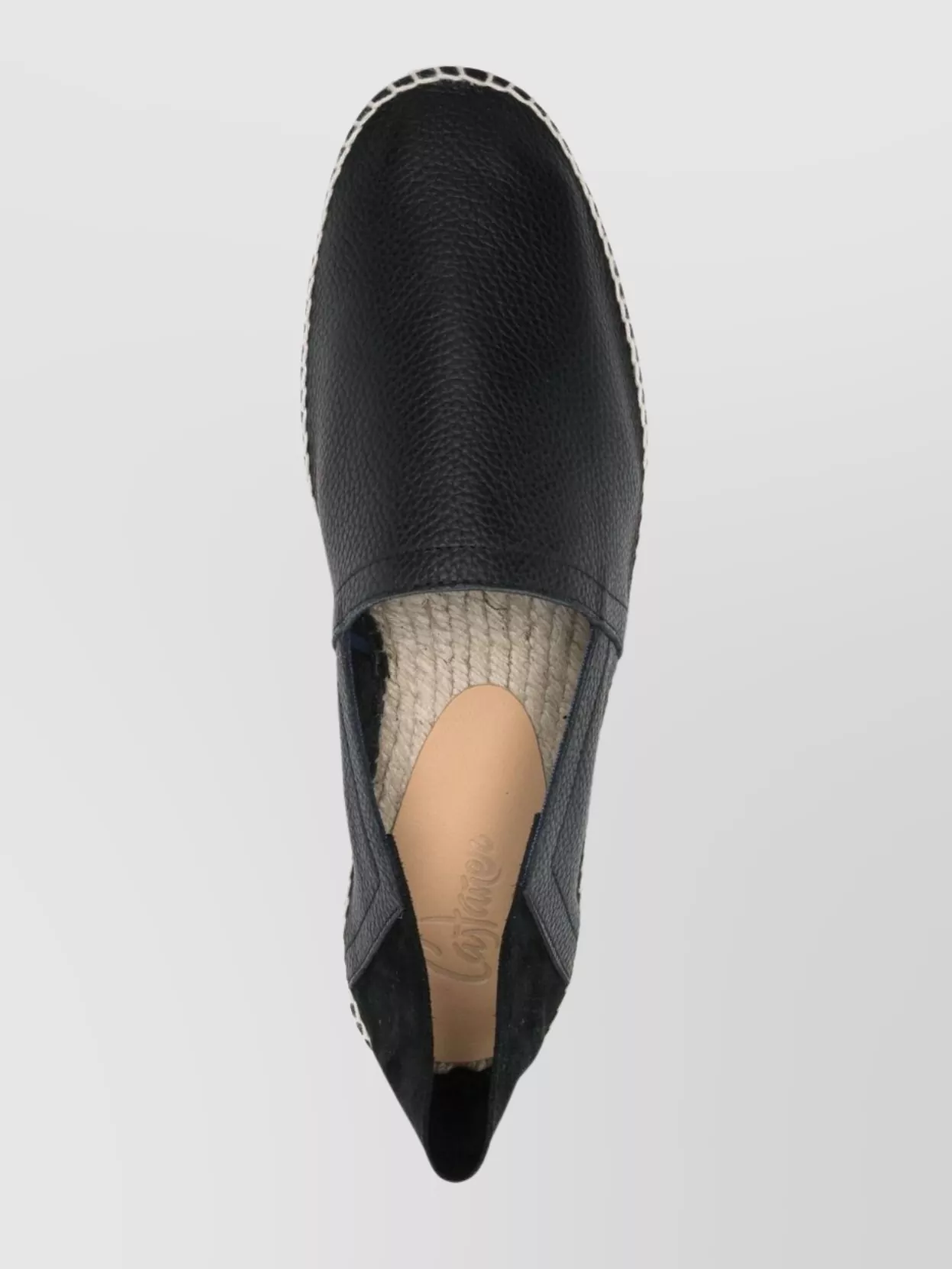 Castaner Leather Espadrilles With Braided Raffia Sole