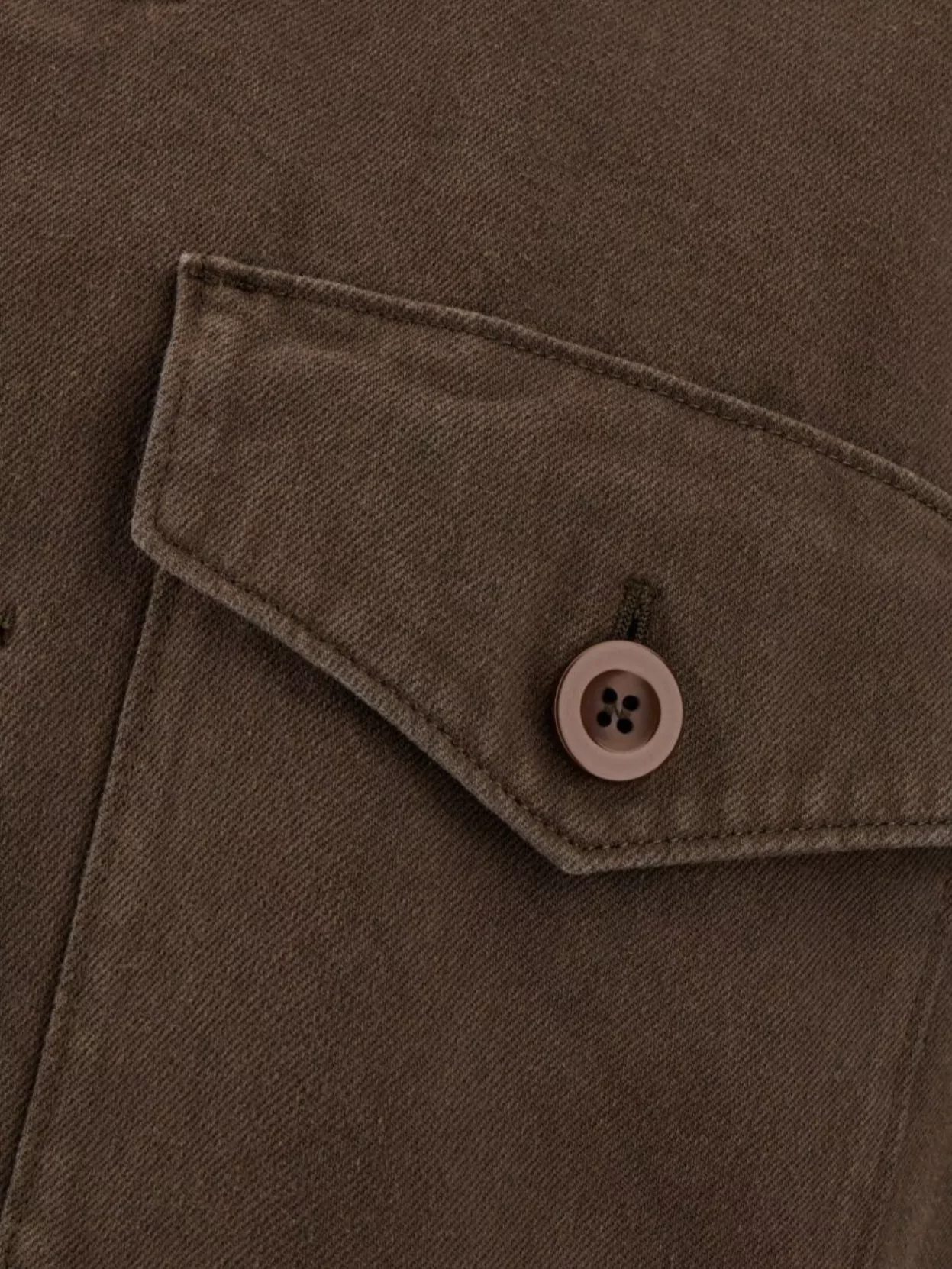 Burberry Military Style Cotton Shirt