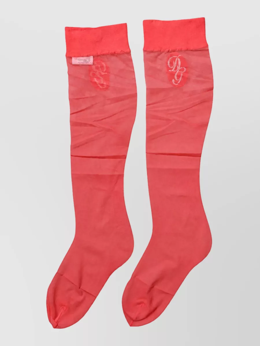 Dolce&Gabbana sheer calf-length socks