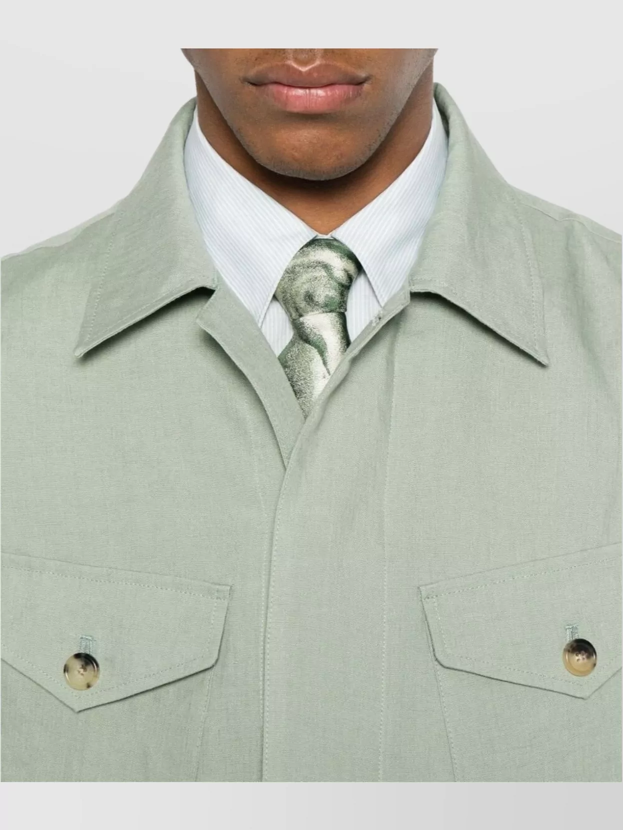 Paul Smith Point Collar Four Flap Pockets Long Sleeves
