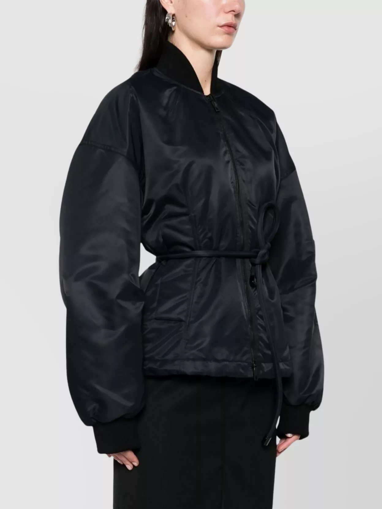 Sportmax Waist Belted High Collar Short Jackets