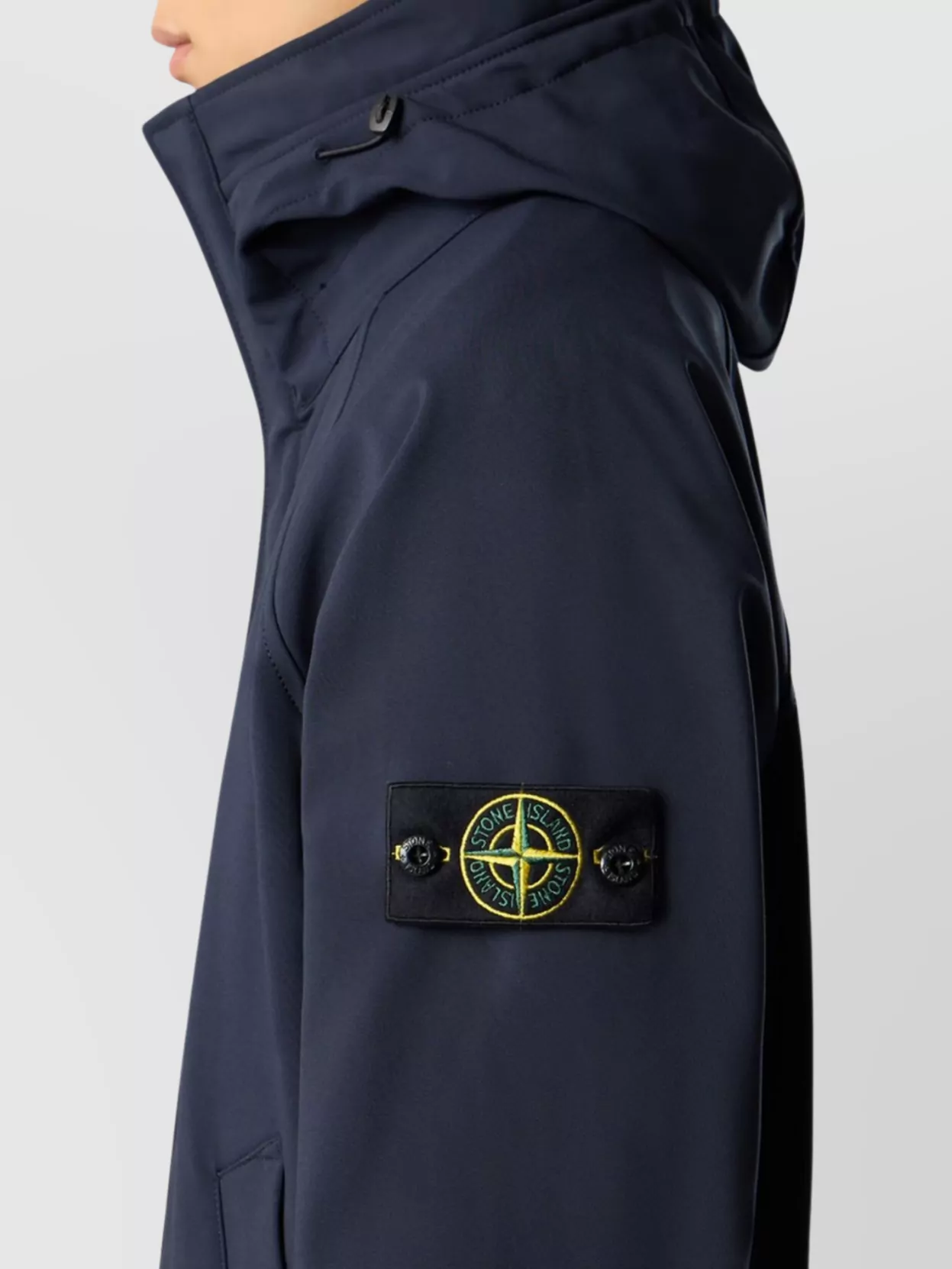 Stone Island Soft-Shell Jacket Hood Pockets