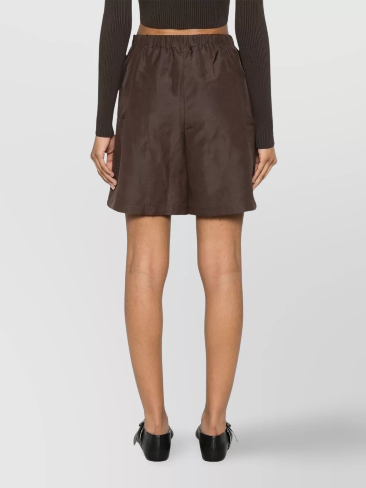 Max Mara Linen And Silk Blend Shorts