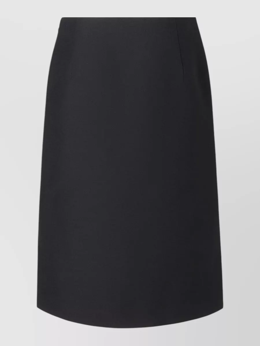 Fendi Silk Wool Midi Pencil Skirt
