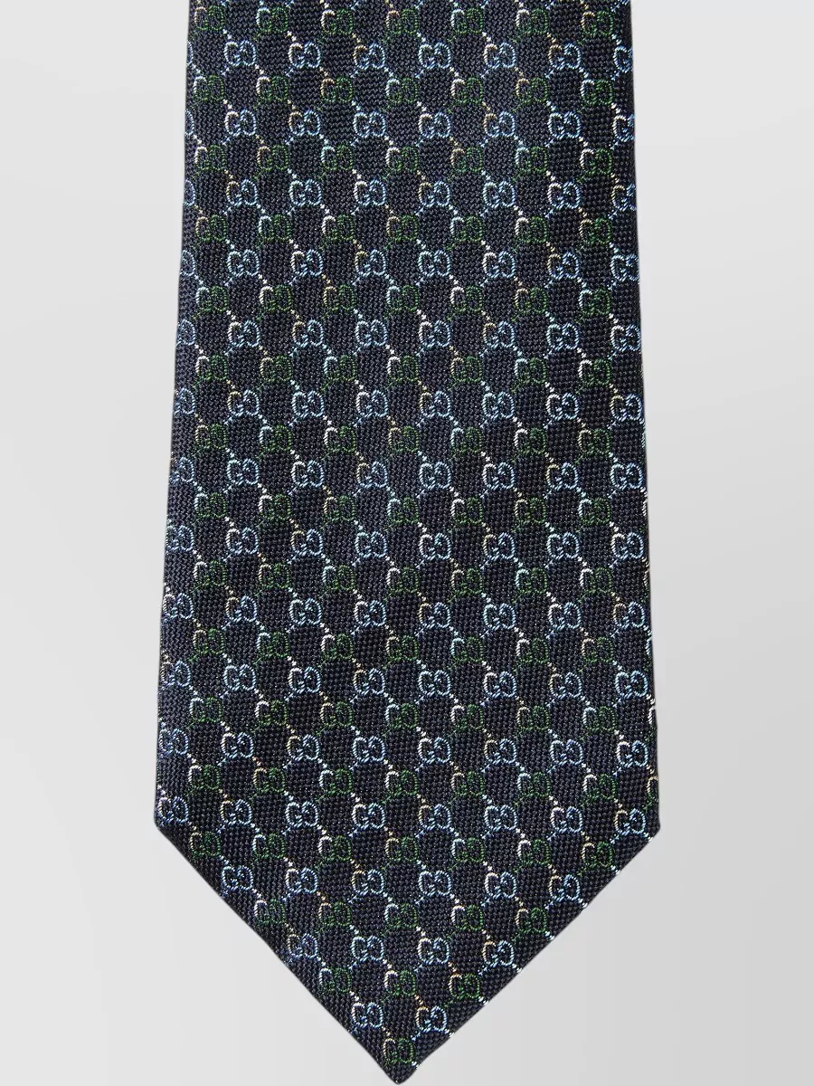 Gucci Silk Gg Jacquard Tie