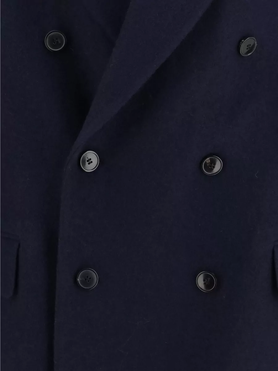 Dries Van Noten Wool Double Breasted Coat