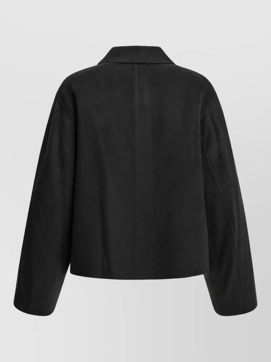 Soeur Cashmere Wool Short Single Breasted Coat