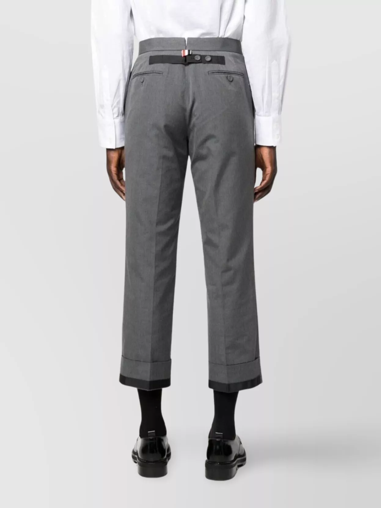 Thom Browne Gg Backstrap Trouser Cuffed Hem
