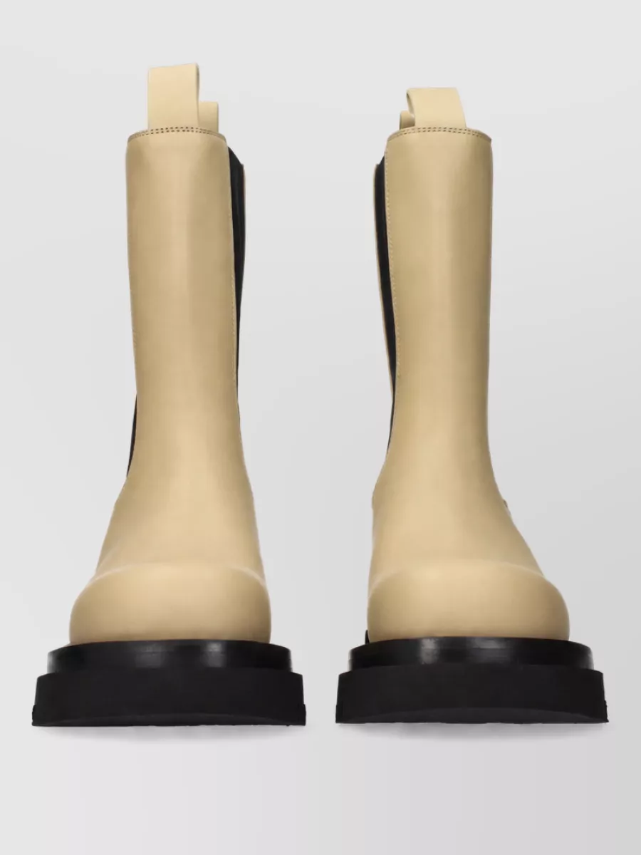 Bottega Veneta Leather Lace-Up Ankle Boots