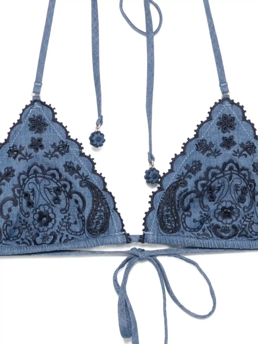 Zimmermann Denim Low-Rise Briefs
