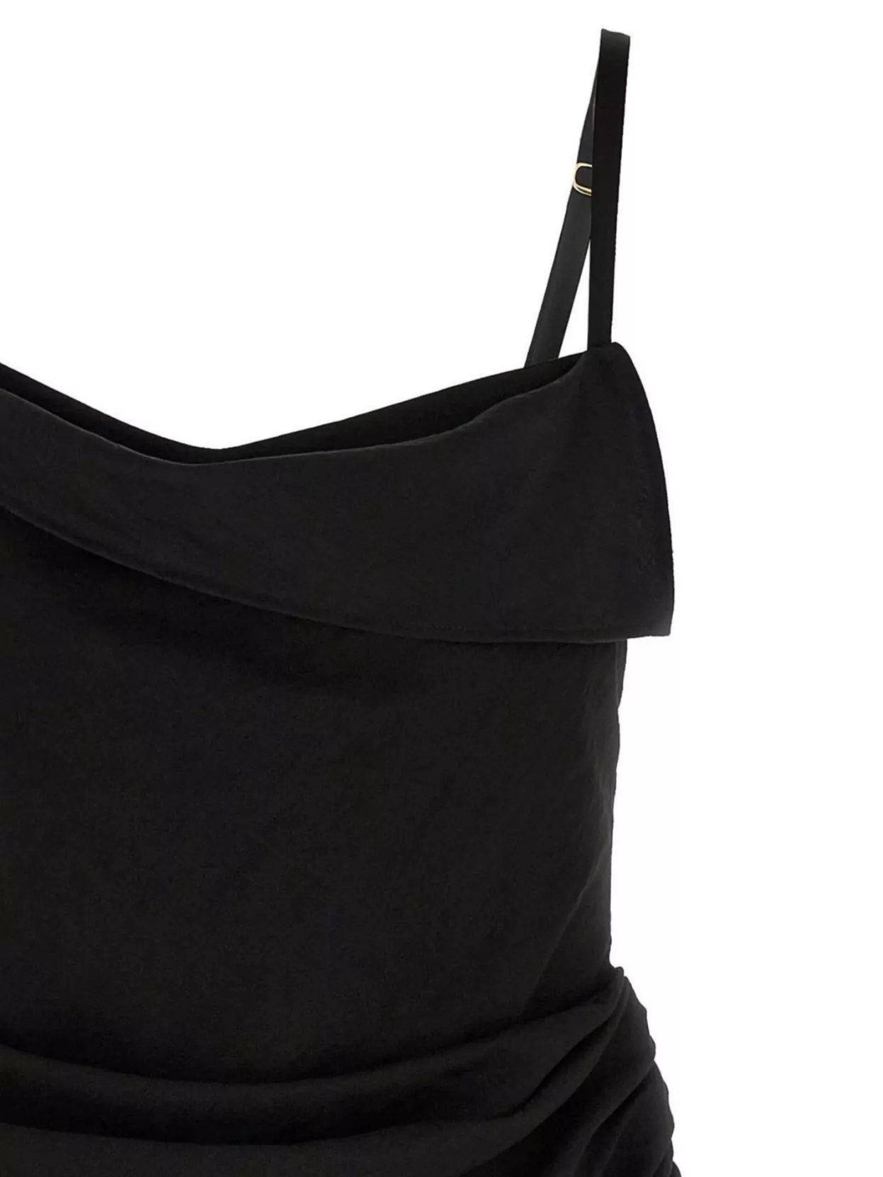 Shop Jacquemus 'the Saudade' Draped Hem Dress
