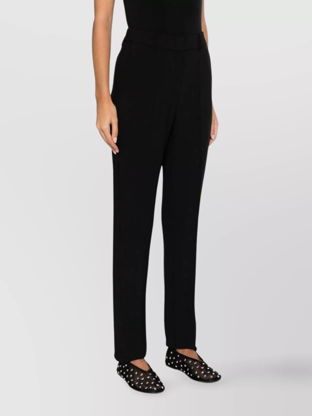 Emporio Armani Tailored Trousers With Sharp Creased Detailing