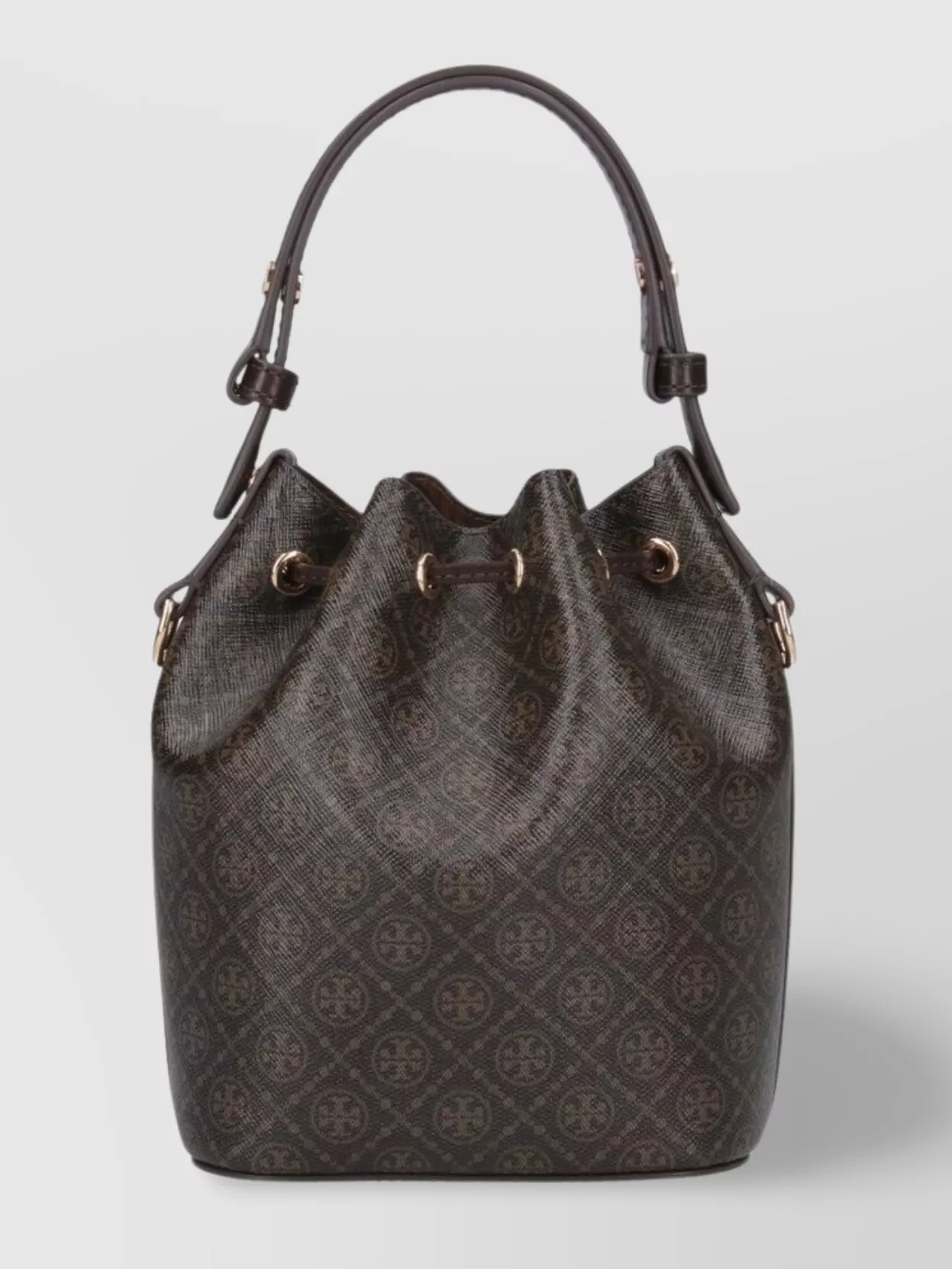 TORY BURCH BUCKET BAG WITH TOP HANDLE AND ADJUSTABLE STRAP