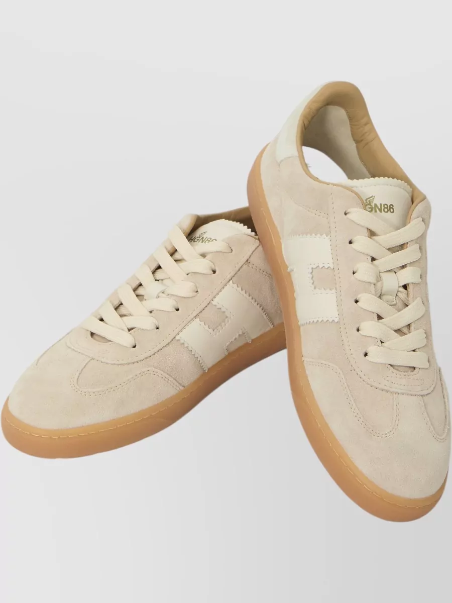 Hogan Leather Chunky Lace-Up Sneakers