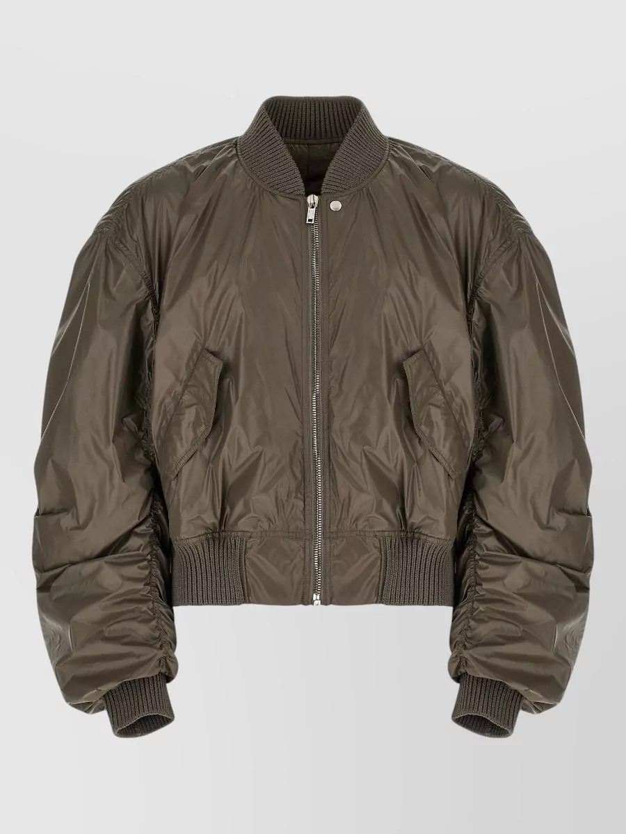 Rick Owens Ribbed bomber jacket