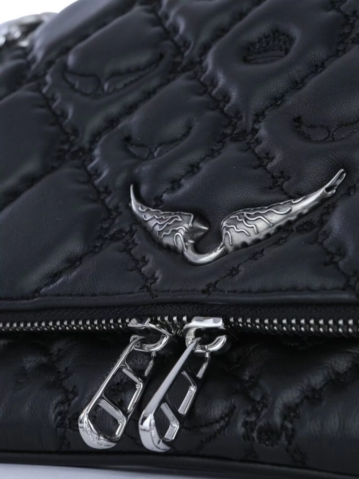 Zadig & Voltaire Rectangular Quilted Shoulder Bag With Chain Strap