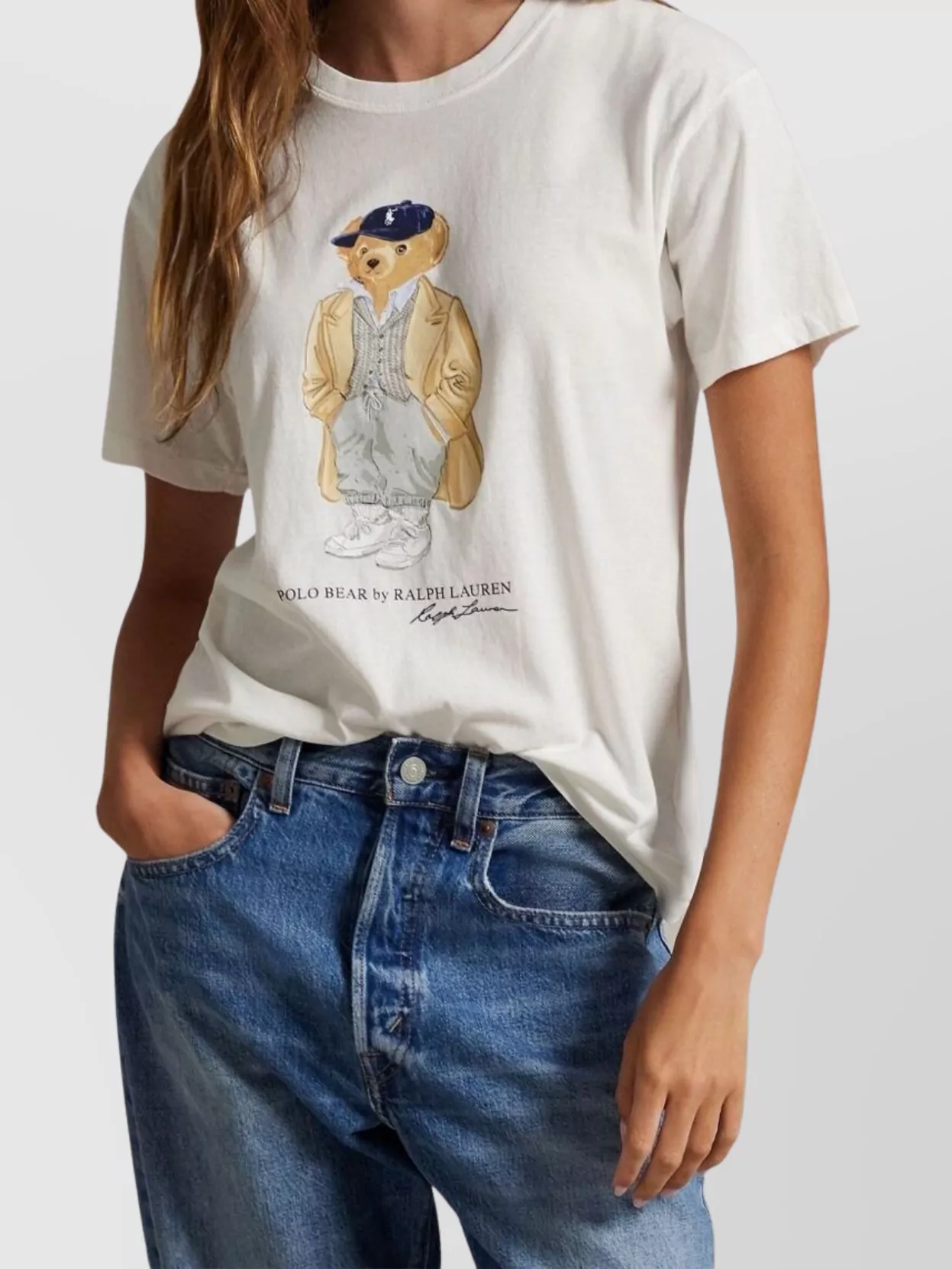 Ralph Lauren Bear Graphic Short Sleeve Crew Neck T-Shirt