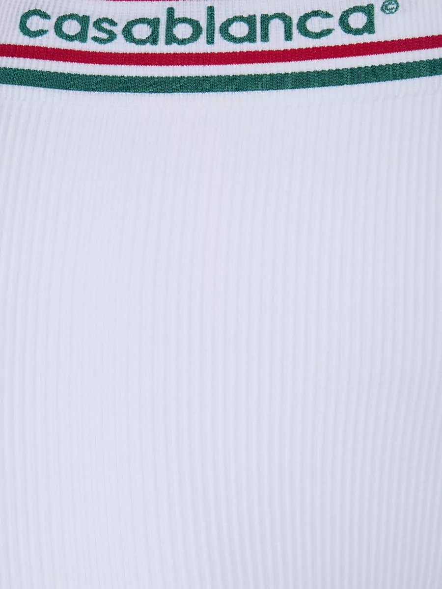 Casablanca Seamless Sporty Bikers Shorts Elastic Waistband