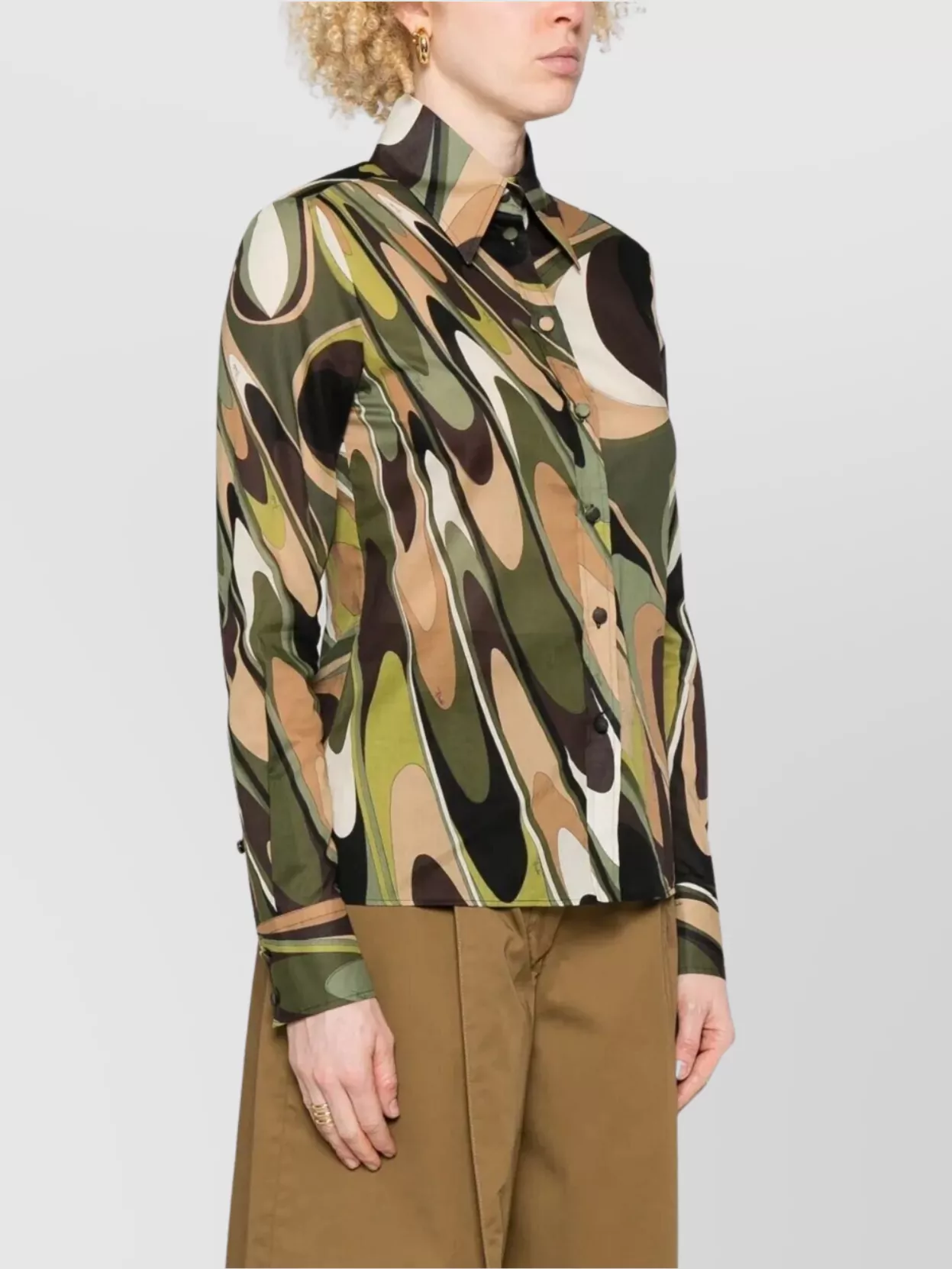 Pucci Abstract Pattern Cotton Shirt