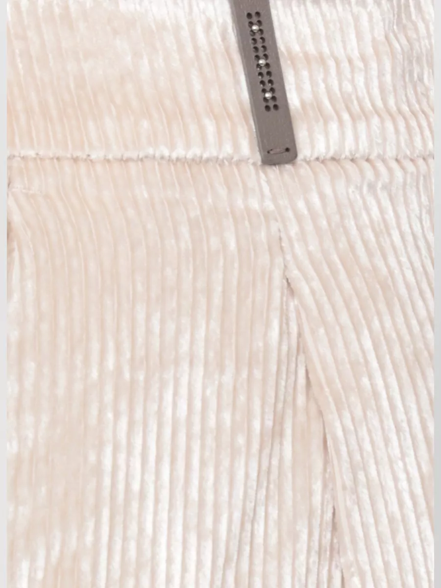 Peserico Straight Leg Corduroy Trousers Pleated Design