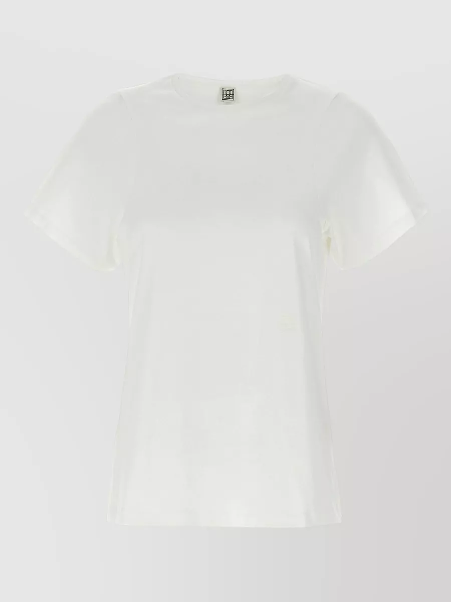 Totême cotton jersey crew neck short-sleeve t-shirt