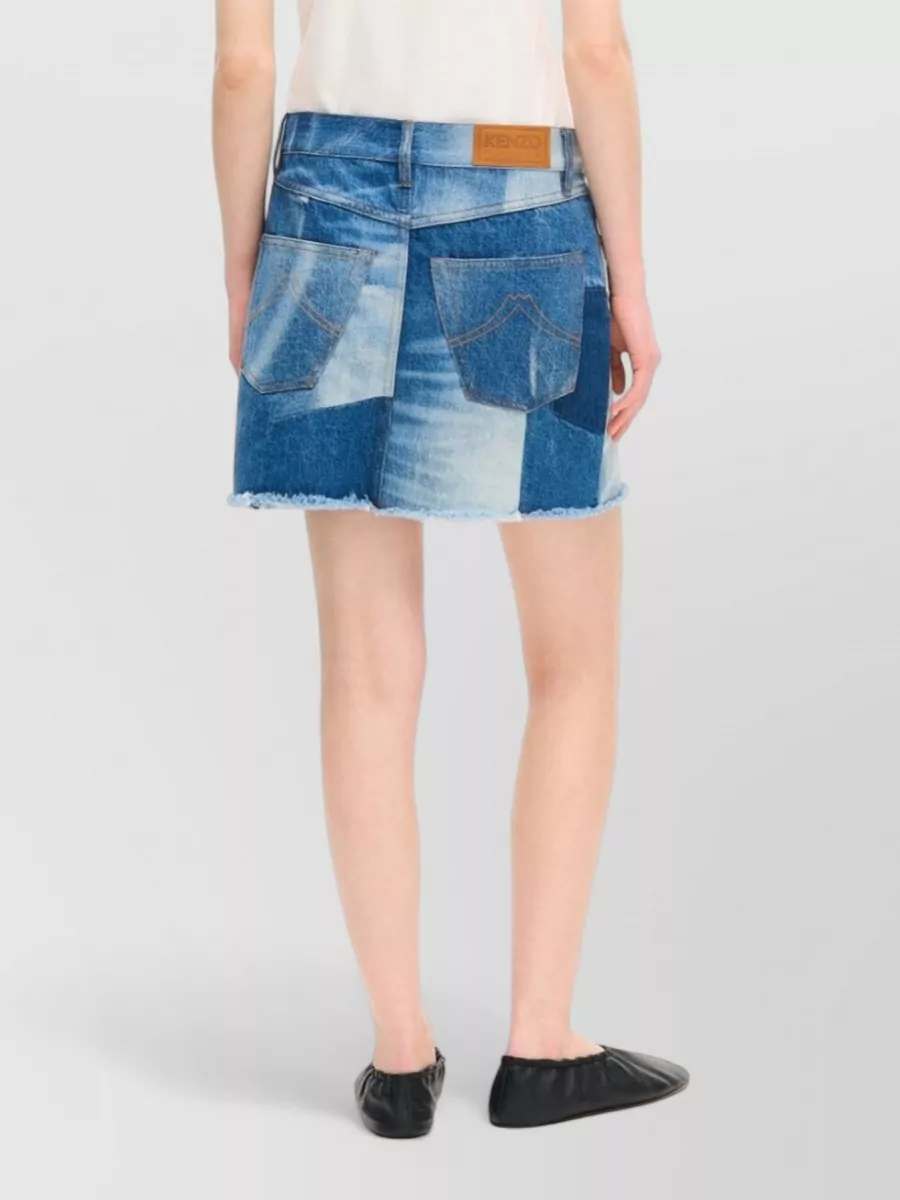 Kenzo Denim Midi Skirt