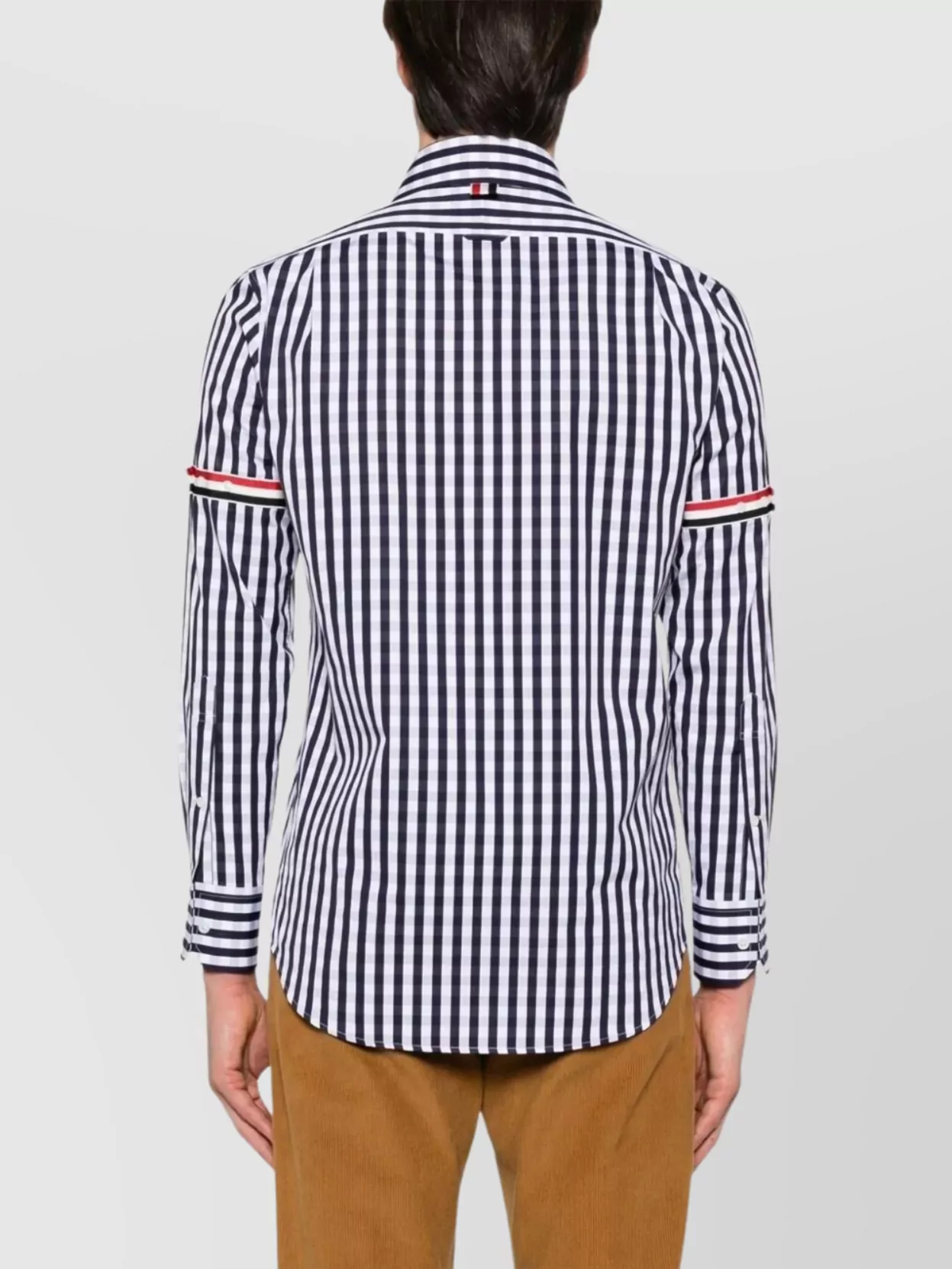 Thom Browne Straight Fit Shirt Gg Armband