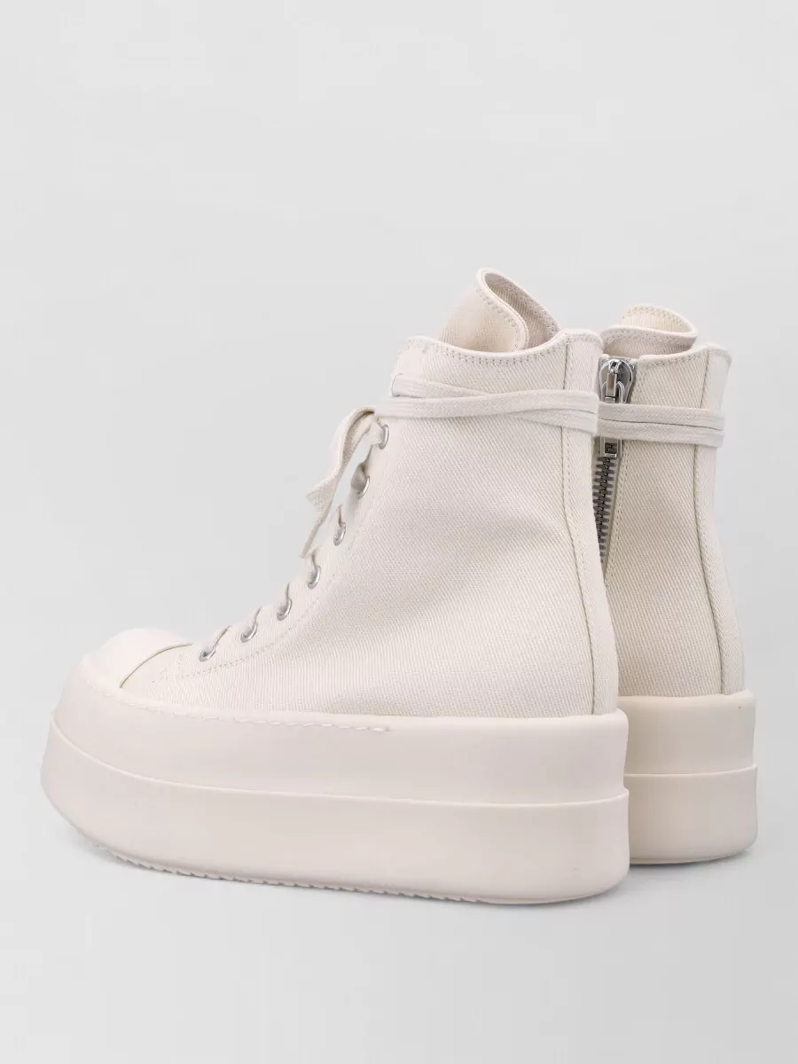 Rick Owens Drkshdw Canvas High-Top Sneakers
