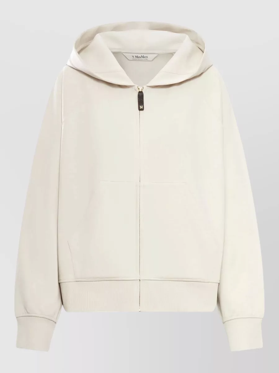 S Max Mara Cotton Blend Zip-Up Hoodie