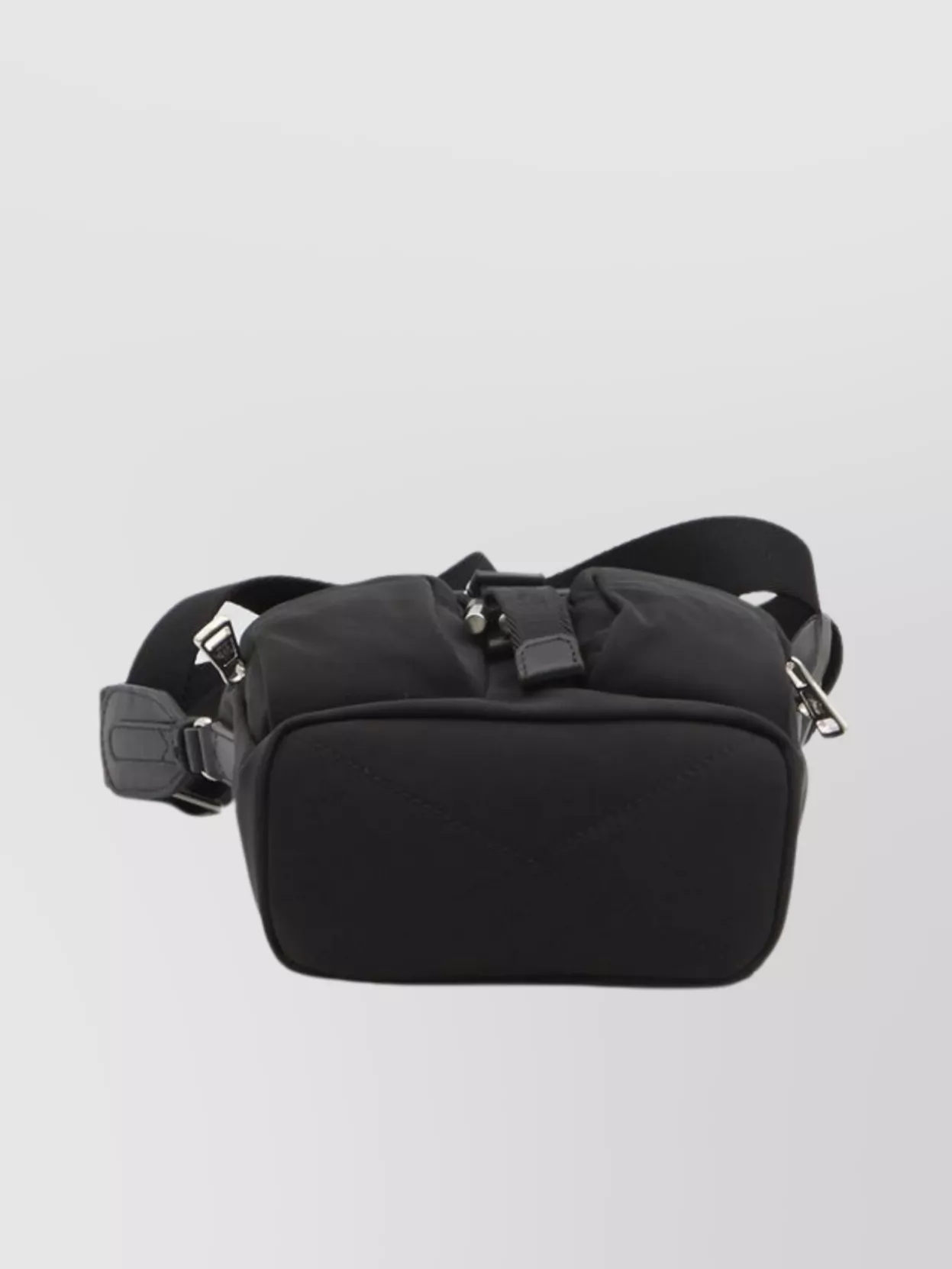 Moncler Adjustable Strap Leather Finish Mini Bag