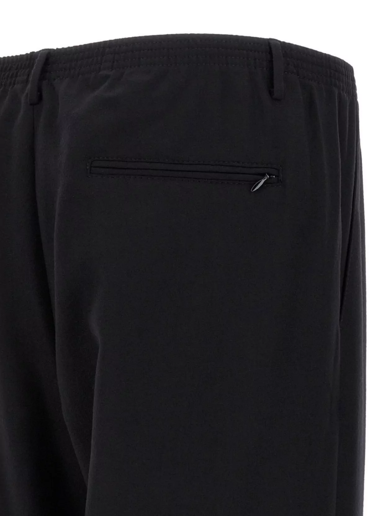 Cellar Door 'lucio' Pleated Front Trousers With Belt Loops In Black