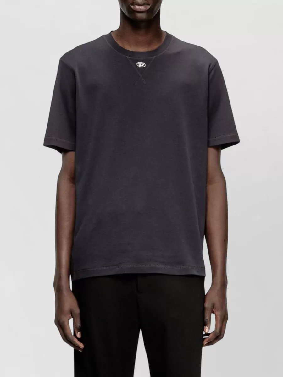 Diesel Crew Neck T Shirt Short Sleeve Design