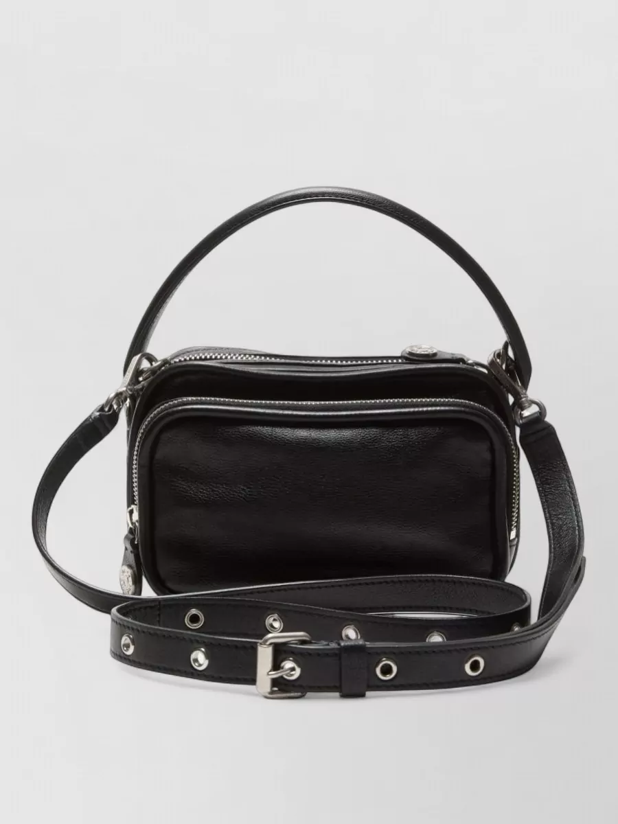 Acne Studios Shoulder Bag Detachable Strap Silver Tone Handle