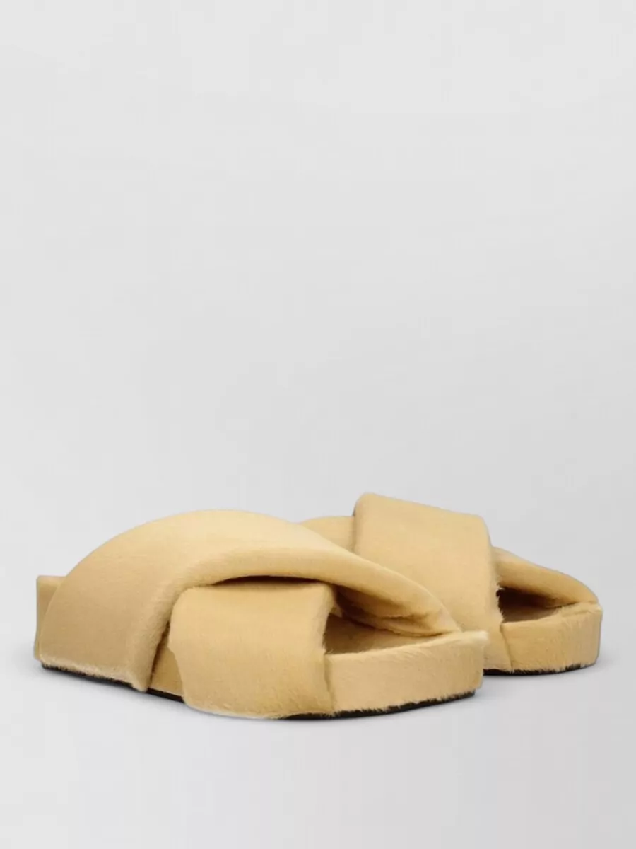 Jil Sander Calf Hair Sandals