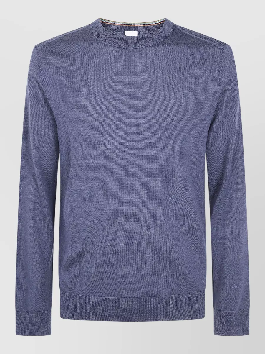 Paul Smith merino wool fine-knit crew-neck sweater