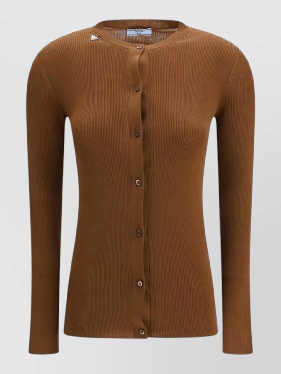 Prada Ribbed wool cardigan