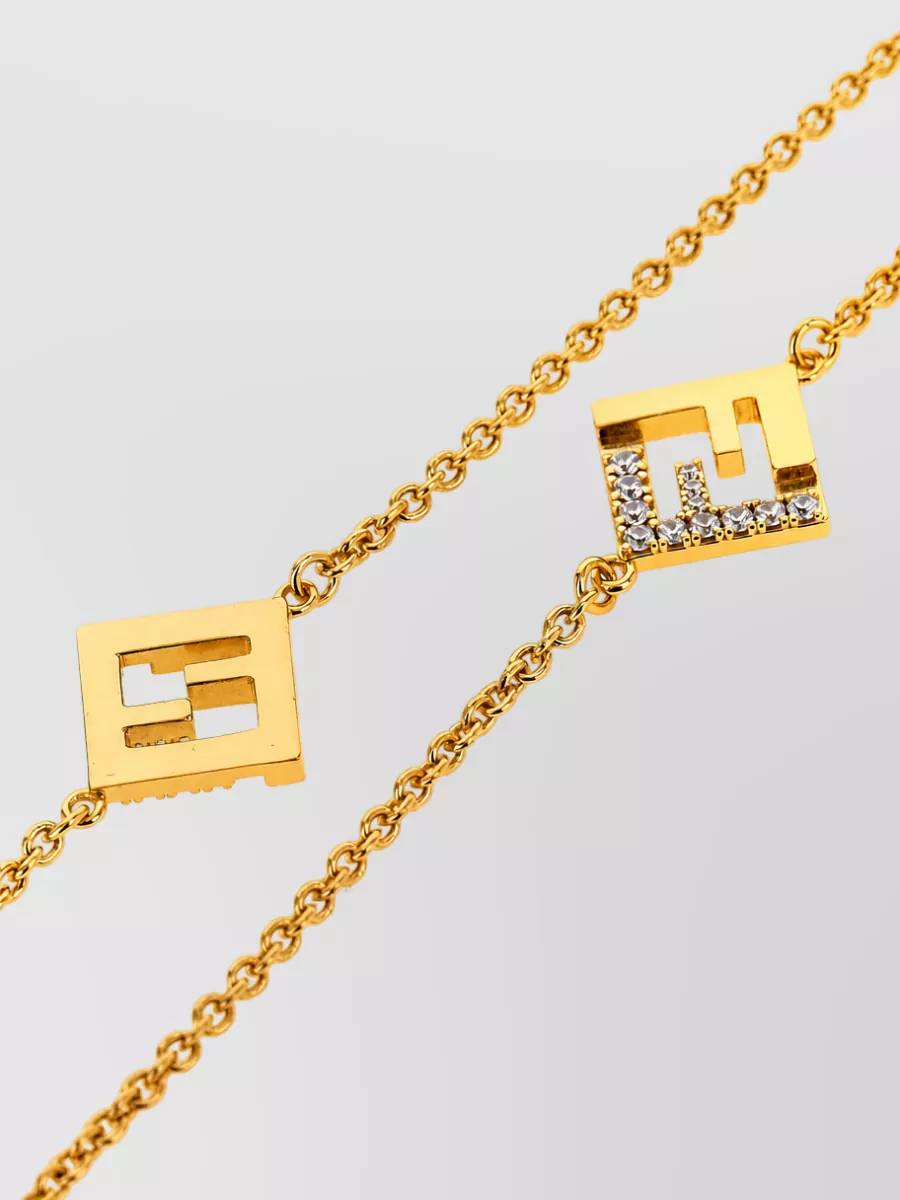 Fendi Crystal-Embellished Spectacle Chain