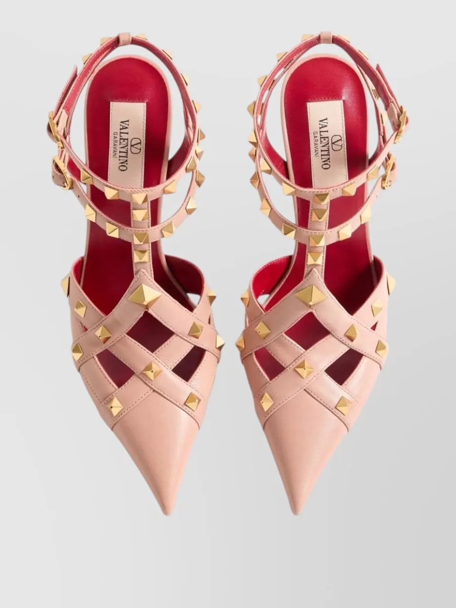 Valentino Garavani Leather Studded Pumps