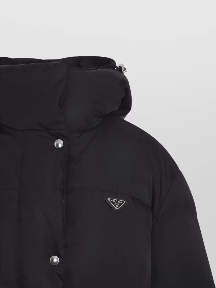 Prada Down Belted Longline Puffer Jacket