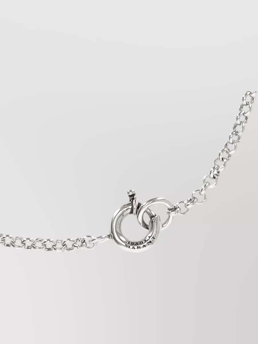 Isabel Marant Short Necklace Fish Design Chain Link
