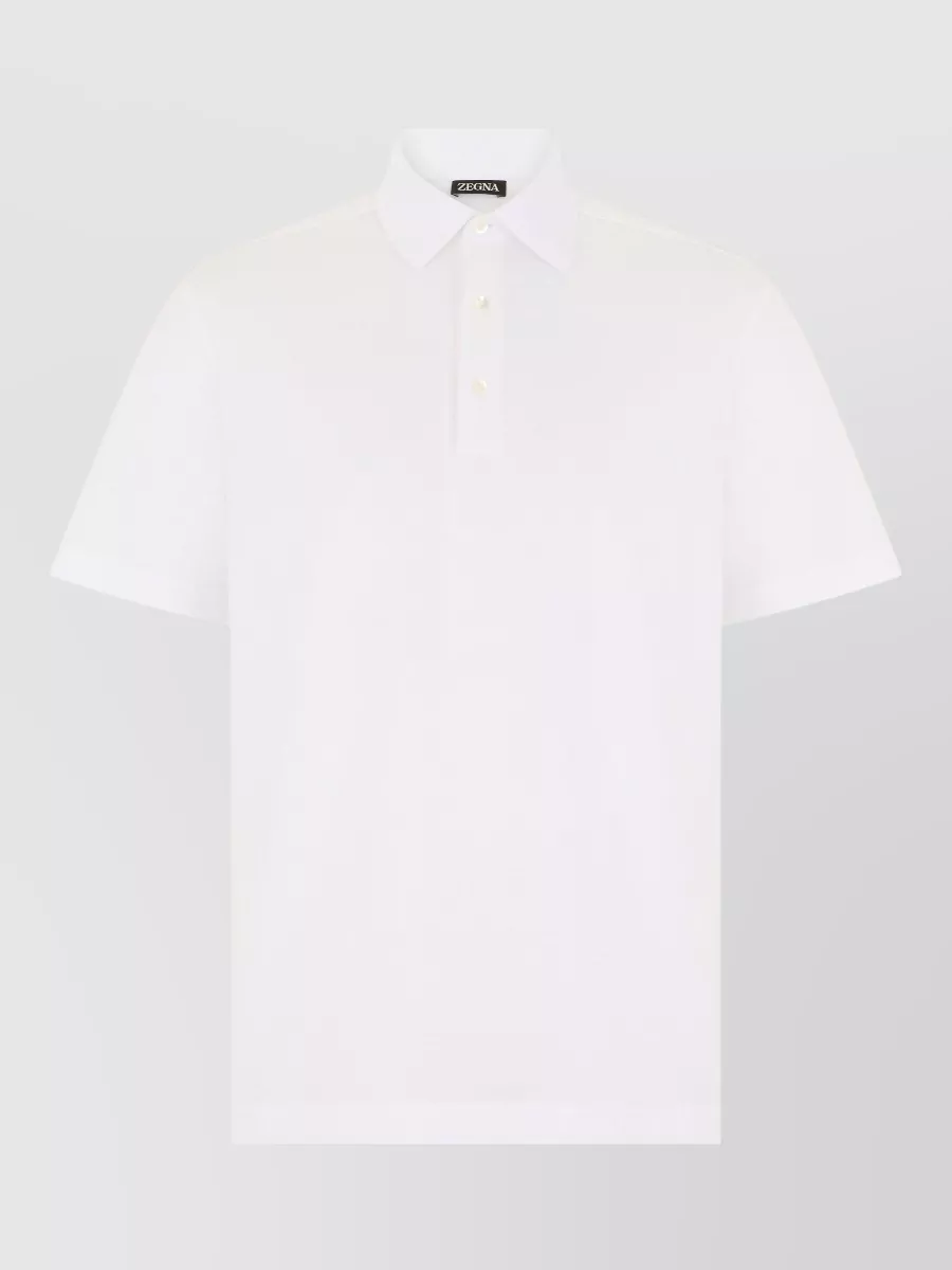 Zegna cotton short-sleeve polo shirt
