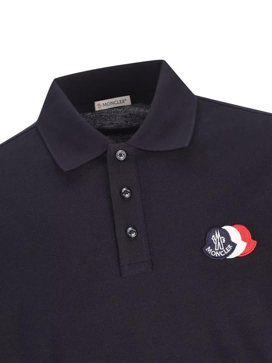 Moncler Cotton Piqué Short-Sleeve Polo Shirt
