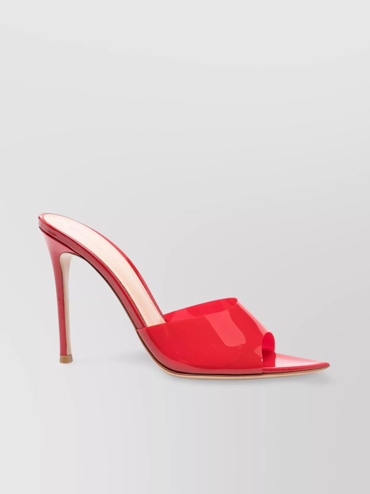 Gianvito Rossi She Pointed Toe Leather Sole Mules