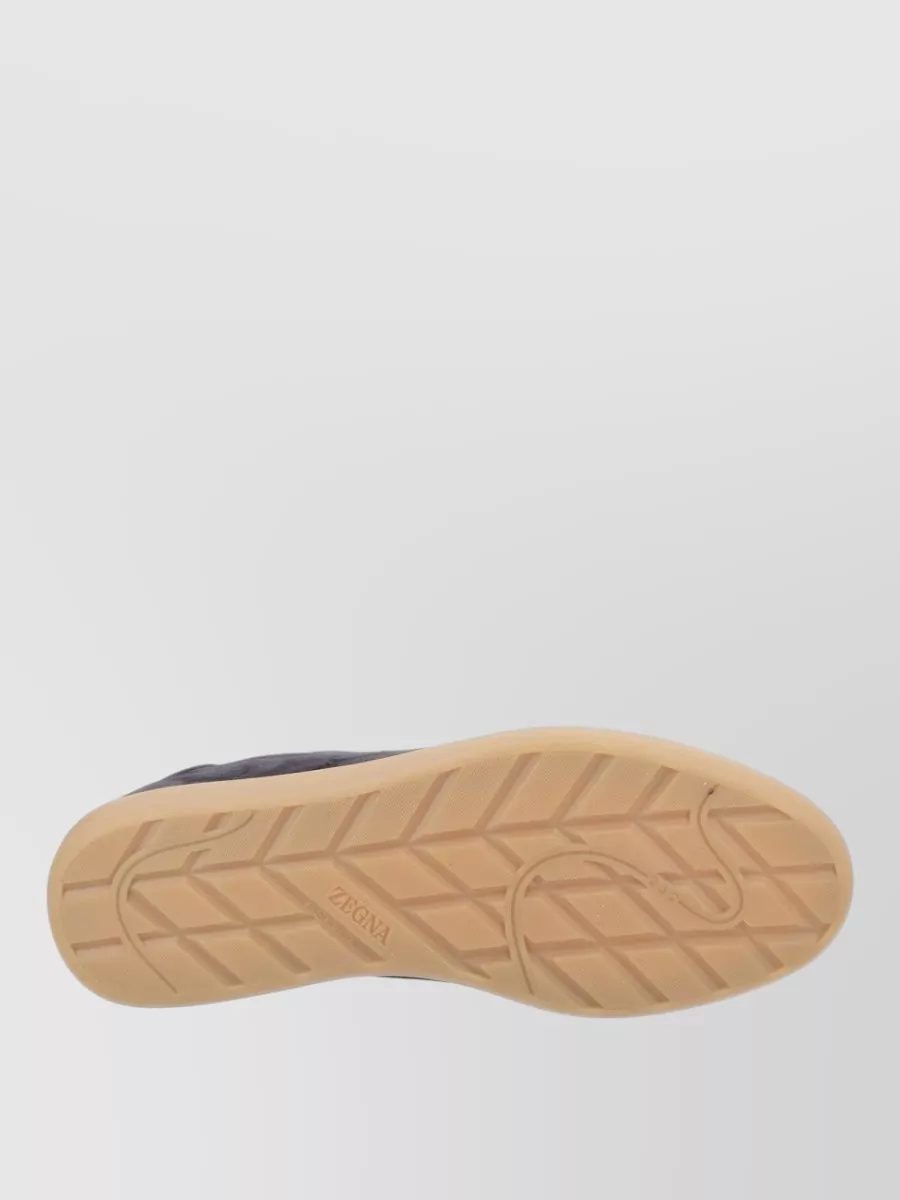 Zegna Suede Low-Top Sneakers