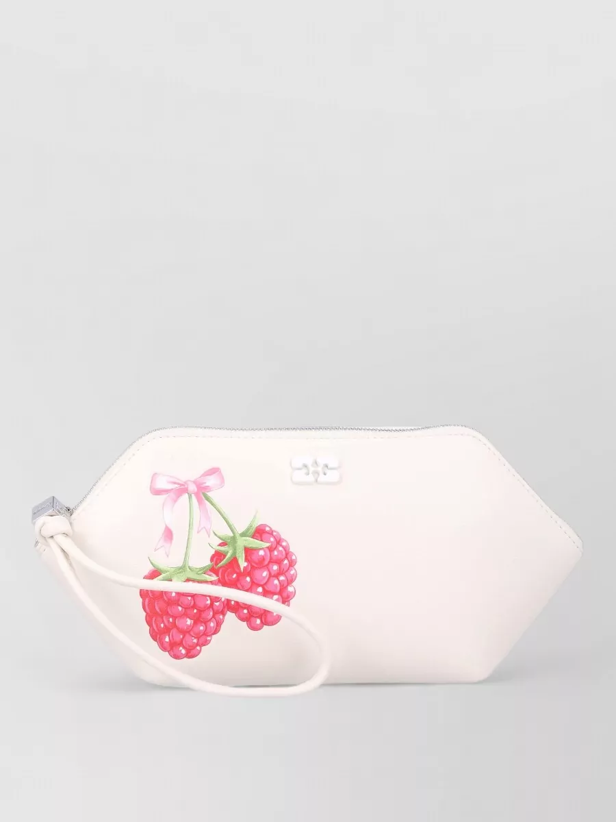 Ganni Bou Leather Clutch Bag