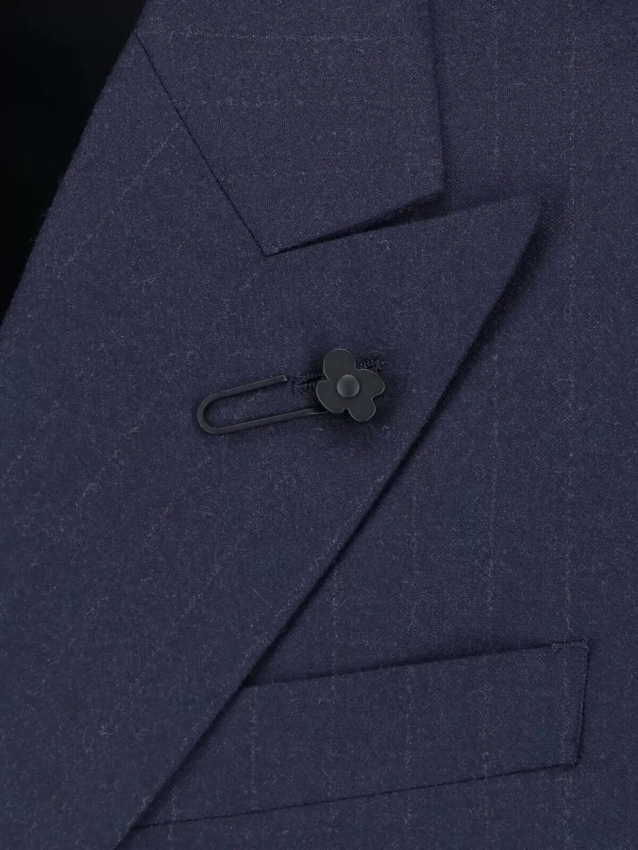 Lardini Cashmere Virgin Wool Double Breasted Coat