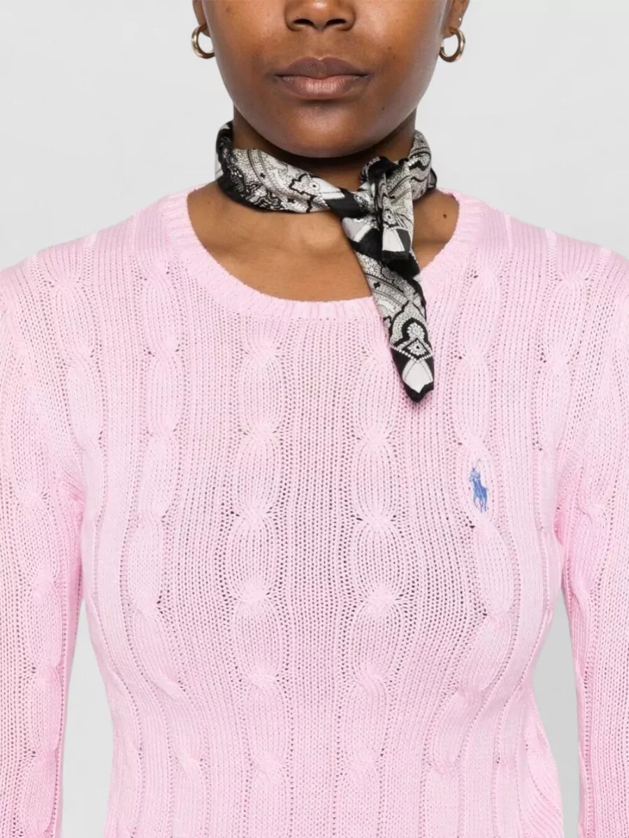 Polo Ralph Lauren Cable-Knit Slim-Fit Cotton Crewneck Jumper