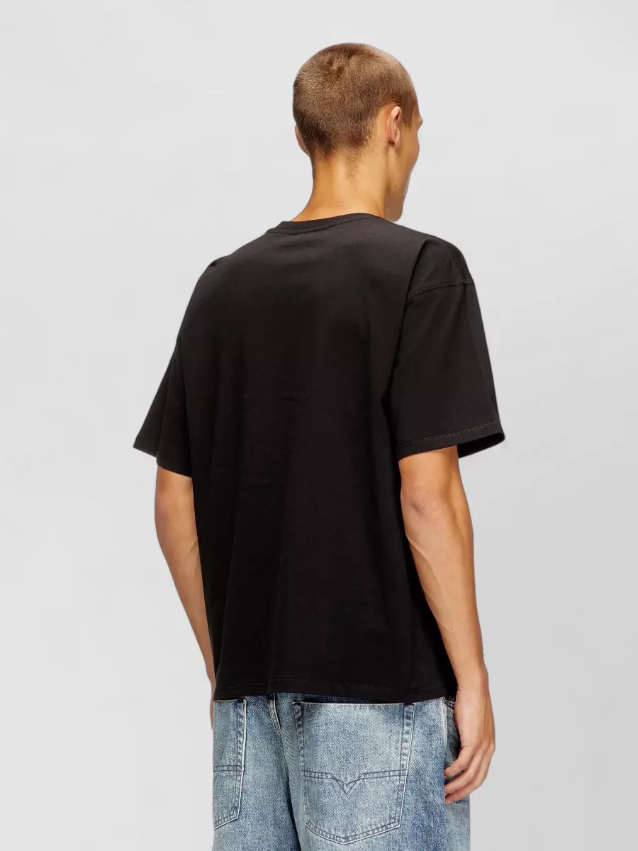 Diesel Cotton Relaxed-Fit Crew-Neck Short-Sleeve T-Shirt