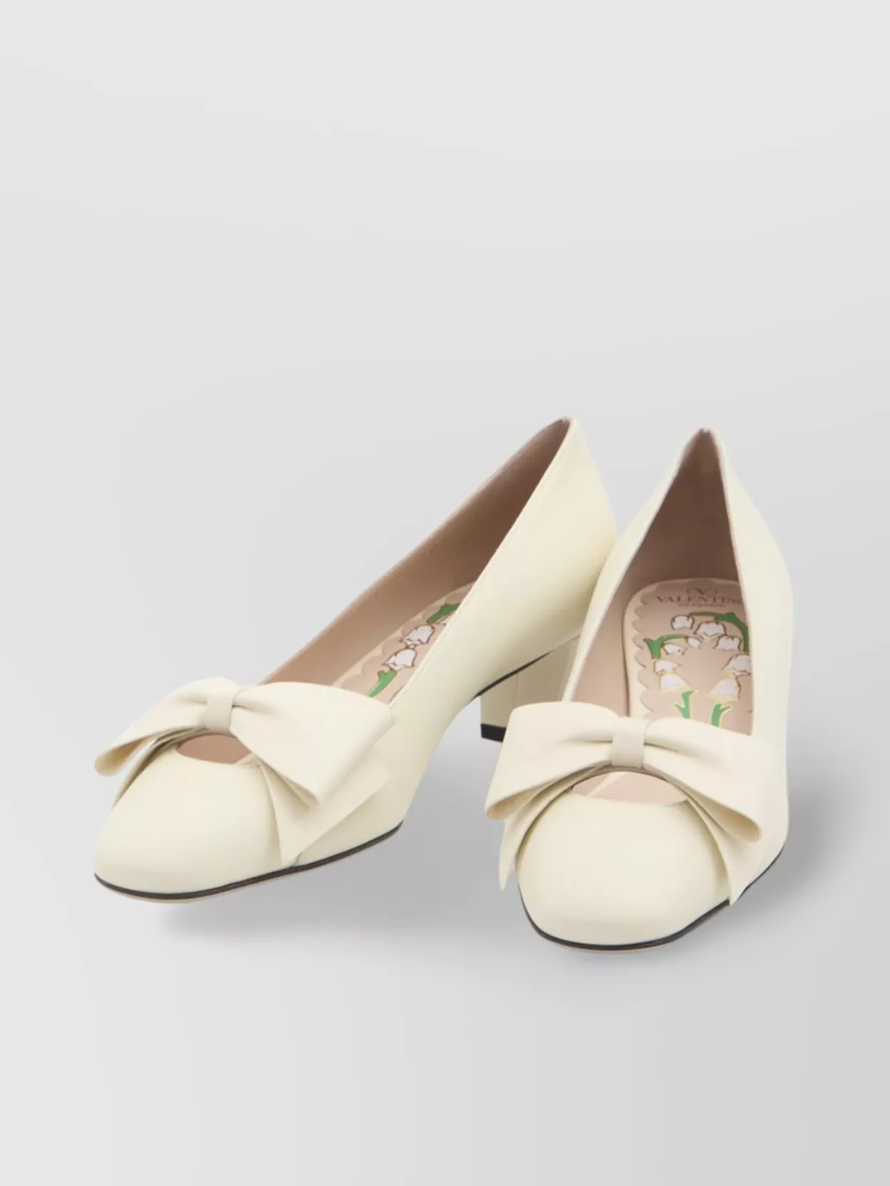 Valentino Garavani Bow Detail Leather Pumps