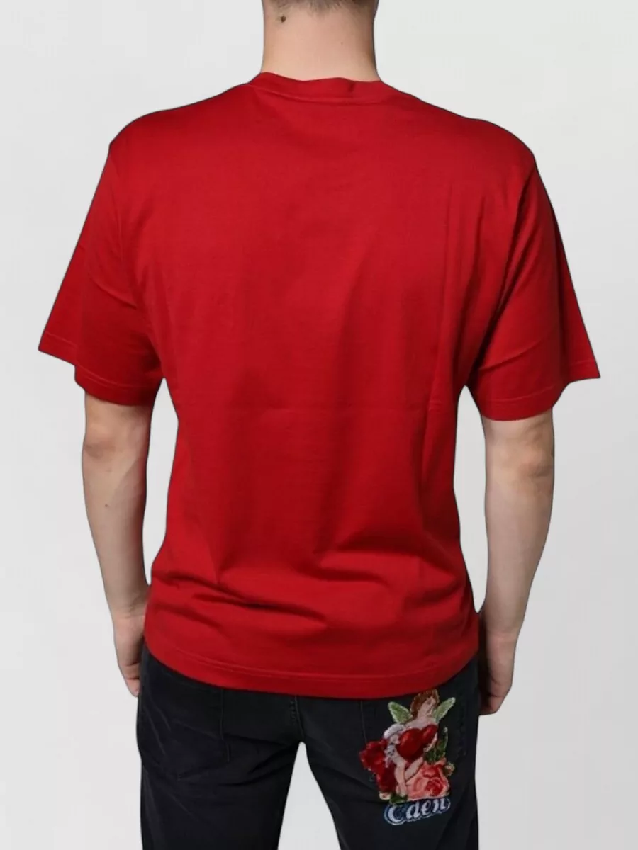 Dolce&Gabbana Cotton Logo Print Crew Neck T-Shirt